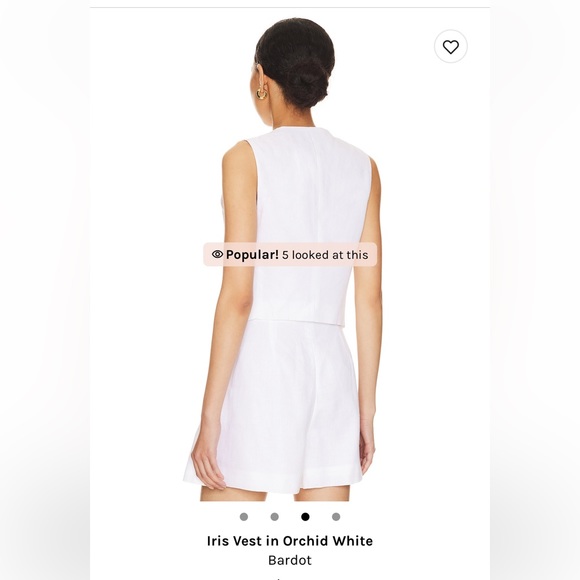 Iris Vest in Orchid White - Picture 3 of 5